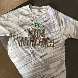 Miami hurricanes under armor youth medium
